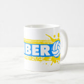 Libero-Volleyball Kaffeetasse (VorderseiteRechts)