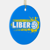Libero-Volleyball Keramik Ornament (Rechts)
