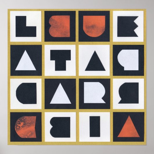 LIBERTAD PARA CUBA Magic Square Poster (Vorne)