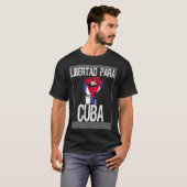 Libertad Para Cuba SOS Cuban Pro Freedom Movement T-Shirt (Vorne ganz)