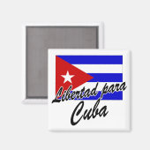 Libertad para Kuba! Magnet (Vorderseite/Rückseite)