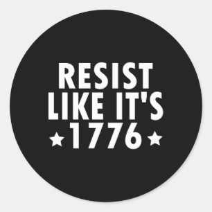 Libertäre Tyrannei-Residenz wie 1776 Pat Runder Aufkleber