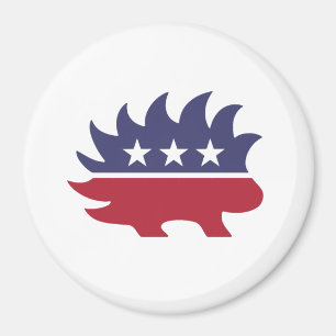 Libertärer Stachelschwein - - Magnet
