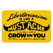 Libertarian Mustache Premium Flexi Magnet (Horizontal)