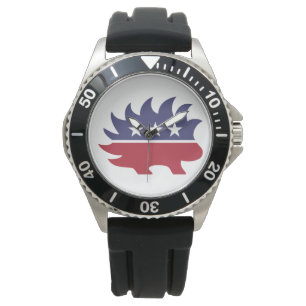 Libertarian Party Porcupine Symbol Armbanduhr