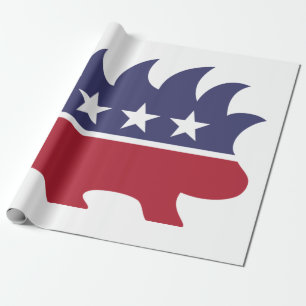 Libertarian Party Porcupine Symbol Geschenkpapier