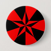 Libertarian-Sozialistische Flagge Button (Vorderseite)