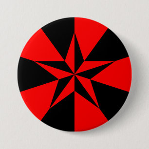 Libertarian-Sozialistische Flagge Button