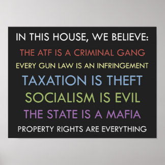 Libertarian We Glaube Poster
