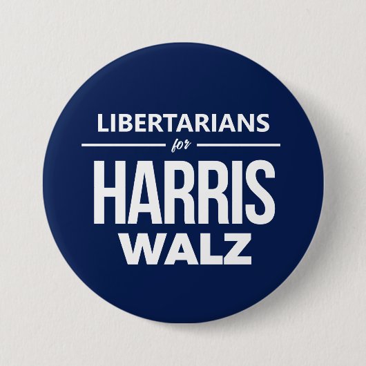 LIbertarier für Harris Walz Button (Vorderseite)