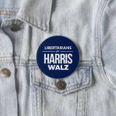 LIbertarier für Harris Walz Button (Beispiel)