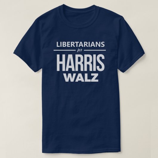 LIbertarier für Harris Walz T-Shirt (Design vorne)