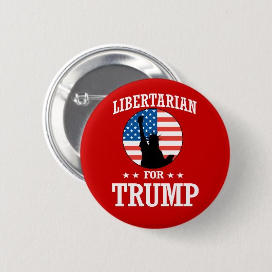 LIBERTARISCH FÜR TRUMP BUTTON (Vorne & Hinten)