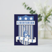 Libertarisches Party Postkarte (Stehend Vorderseite)