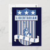 Libertarisches Party Postkarte (Vorne/Hinten)