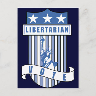 Libertarisches Party Postkarte