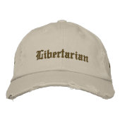 Libertaristin Bestickte Baseballkappe (Vorderseite)
