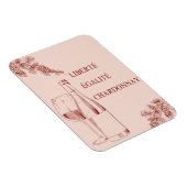 Liberté Égalité Chardonnay Der Mensch und die Wein Magnet (Rechte Seite)