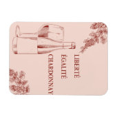 Liberté Égalité Chardonnay Der Mensch und die Wein Magnet (Horizontal)