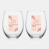 Liberté Égalité Chardonnay Der Mensch und die Wein Weinglas Ohne Stiel (Vorderseite)