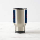 Liberté Égalité Chardonnay Funny Eiffel Tower Reisebecher (Mittel)