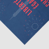 Liberté Égalité Chardonnay Funny Eiffel Tower Seidenpapier (Ausschnitt)