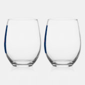 Liberté Égalité Chardonnay Funny Eiffel Tower Weinglas Ohne Stiel (Links)