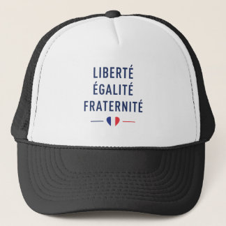 Liberté Égalité Fraternité Französische Trikolore- Truckerkappe
