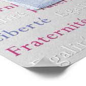 Liberté, Egalité, Fraternité, französisches Libert Poster (Ecke)