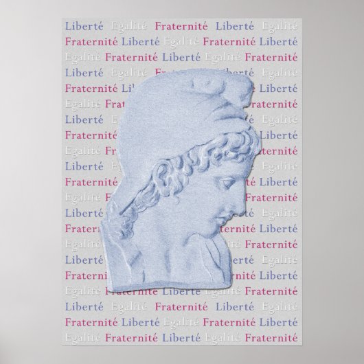 Liberté, Egalité, Fraternité, französisches Libert Poster (Vorne)