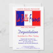 Liberté, Egalité, Fraternité - französisches Theme Einladung (Rückseite)