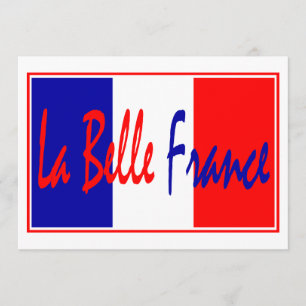 Liberté, Egalité, Fraternité - französisches Theme Einladung