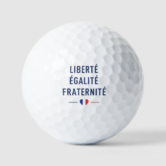 Liberté Égalité Fraternité Golfball | Französisch