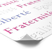 Liberte Egalite Fraternite Poster - Viva La France (Ecke)