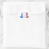 Liberte Egalite Fraternite Produkte Runder Aufkleber (Tasche)