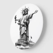 Libertitanisch Große Wanduhr (Winkel)