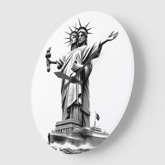 Libertitanisch Große Wanduhr (Winkel)