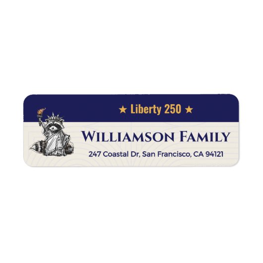 Liberty 250 Raccoon Patriotic Family Return (Vorne)