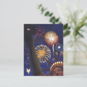 "Liberty 2K" Freiheitsstatue Postkarte (Stehend Vorderseite)