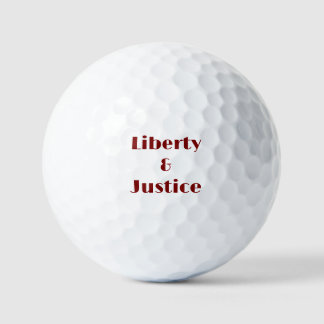 Liberty and Justice Golf Balls Golfball