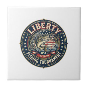 Liberty Angel-Fischturnier Patriotisch Patriotisch Fliese
