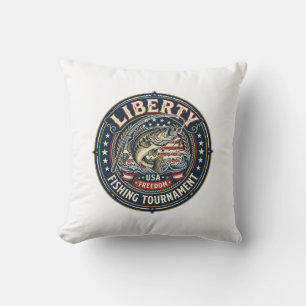 Liberty Angel-Fischturnier Patriotisch Patriotisch Kissen