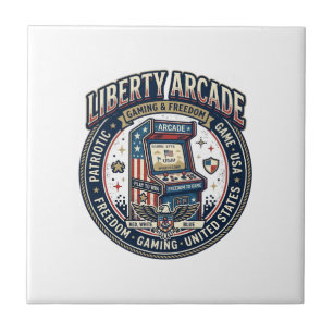 Liberty Arcade Patriotischer Patriotischer Arcade- Fliese