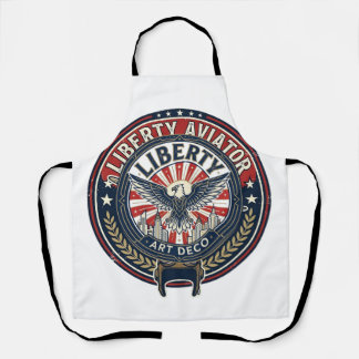 Liberty Aviator Patriotisch Patriotische Luftfahrt Schürze