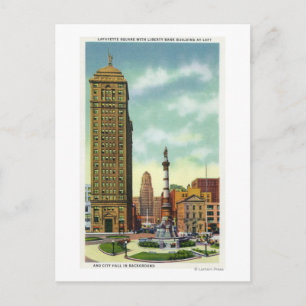 Liberty Bank Bldg, Rathaus Postkarte