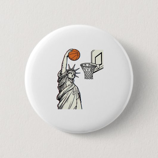 Liberty Basketball Dunk Vintage Gravur Design_1 Button (Vorderseite)