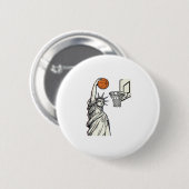 Liberty Basketball Dunk Vintage Gravur Design_1 Button (Vorne & Hinten)