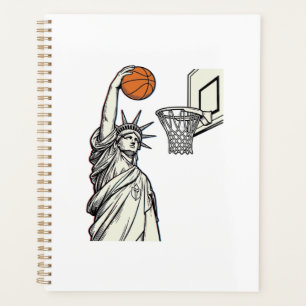 Liberty Basketball Dunk Vintage Gravur Design_1 Planer