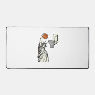 Liberty Basketball Dunk Vintage Gravur Design_1 Schreibtischunterlage
