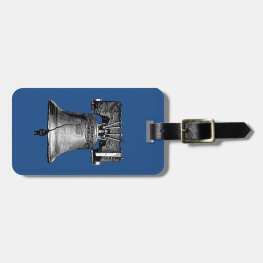 Liberty Bell, 19. Jahrhundert Gepäckanhänger (Vorderseite horizontal)